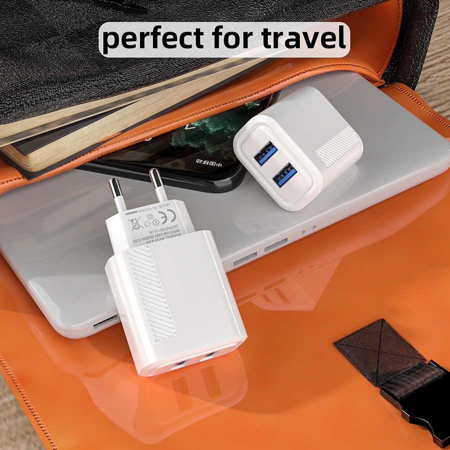 Alta qualidade Carregador de celular 2USB porta dupla suporta uma variedade de modelos de carregadores de celular