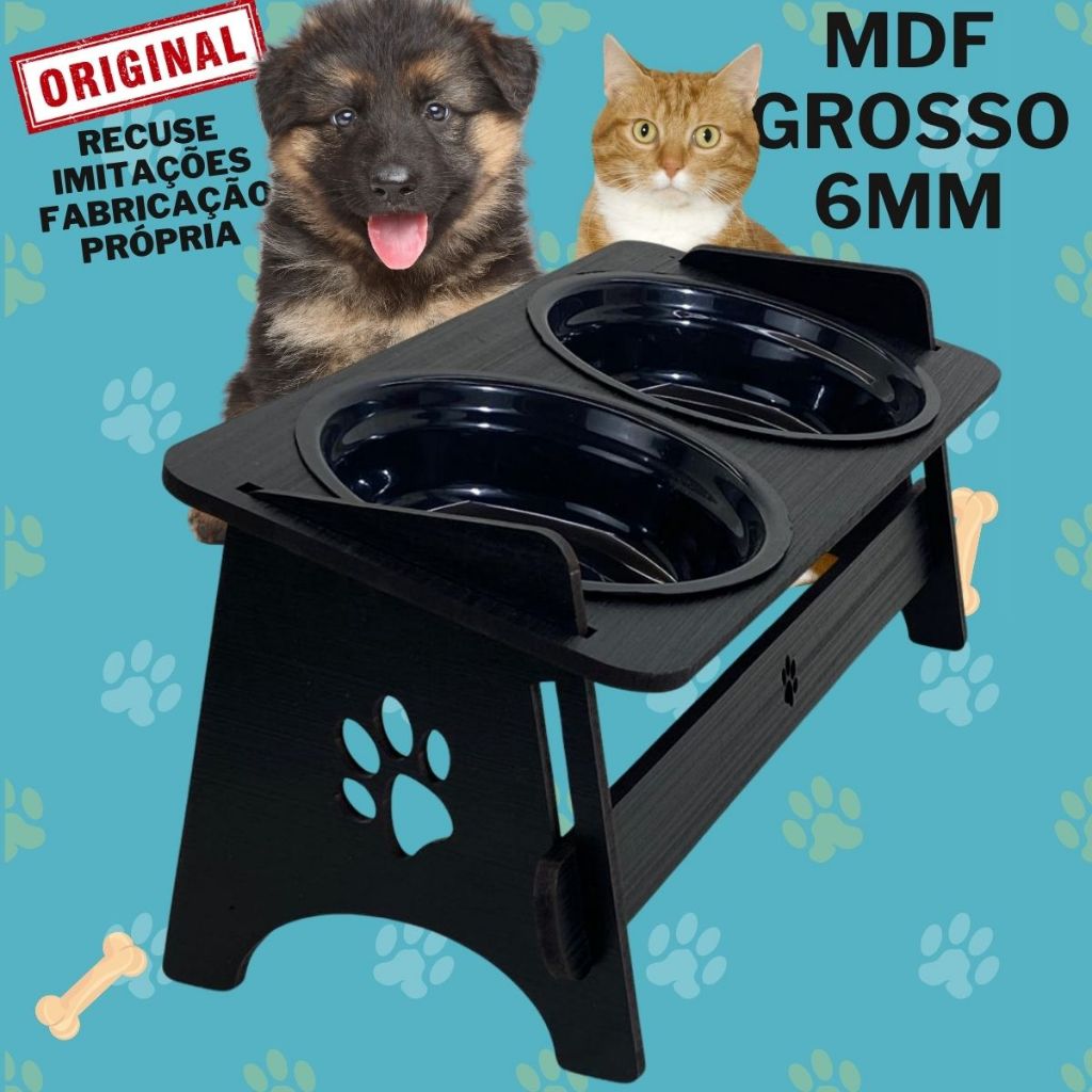 Comedouro Bebedouro Pet Suspenso Para Gato/Cachorro Com TAMPAS em Oferta na Shopee