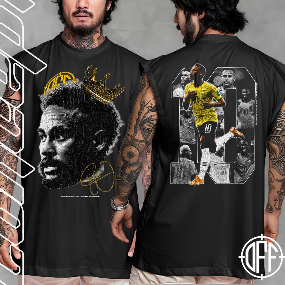 Camiseta regata machao oversized masculino jogador de futebol nj menino adulto ney Anime Graphic Tee  Longline