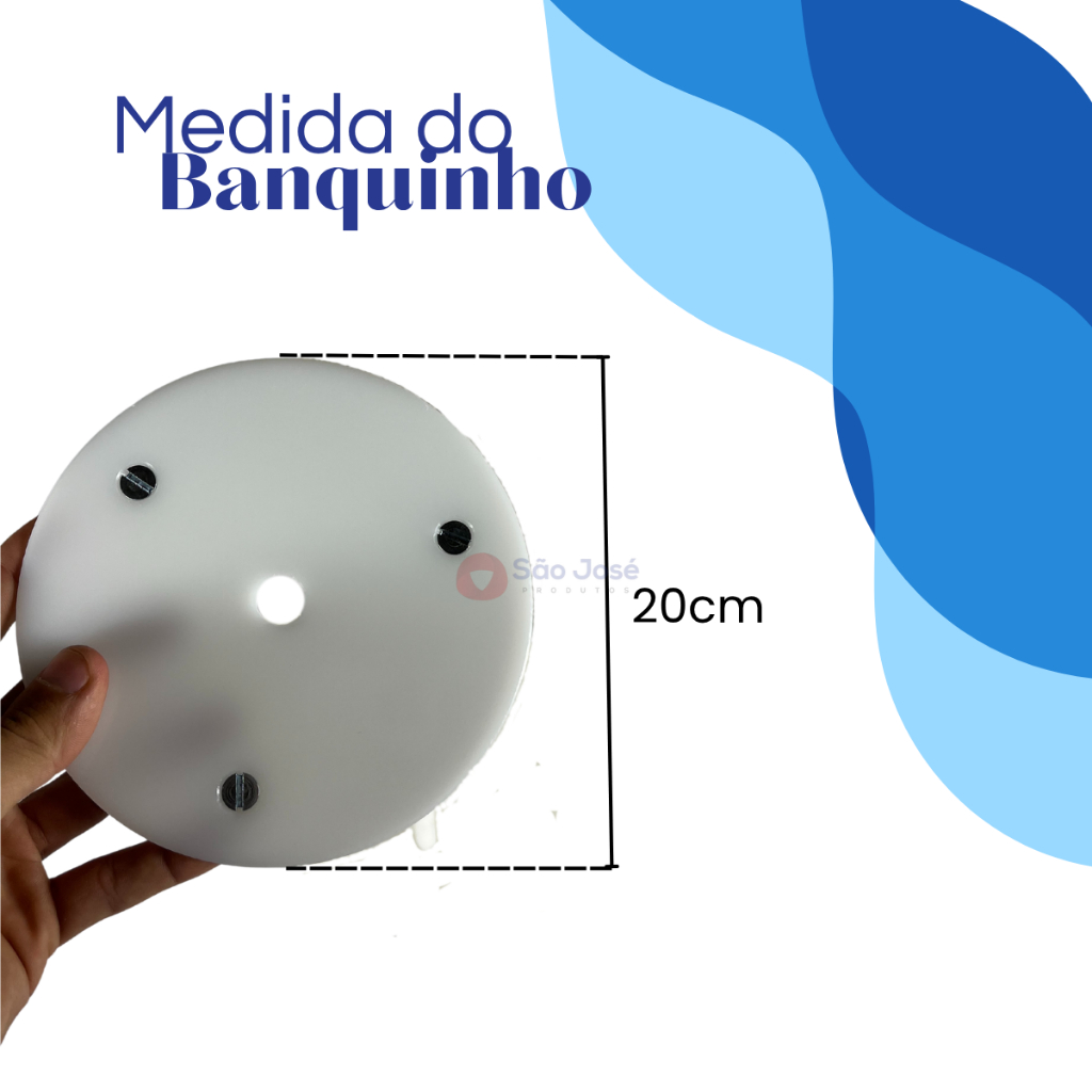 Detalhes do Suporte Para Bolo Banquinho 20 Cm - Unidade Monte Seu Kit