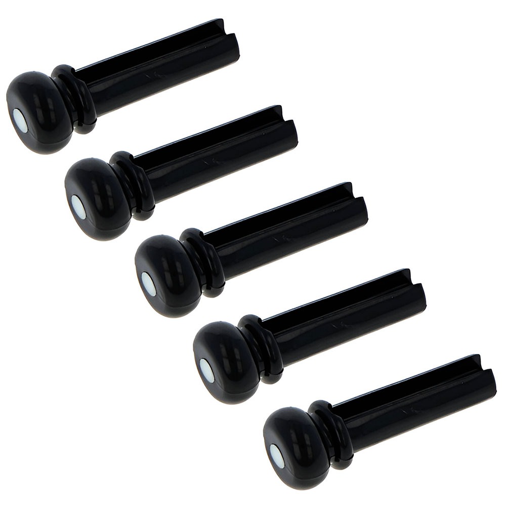 Kit 05 Pinos Trava Cordas De Plastico Preto Para Baixolao