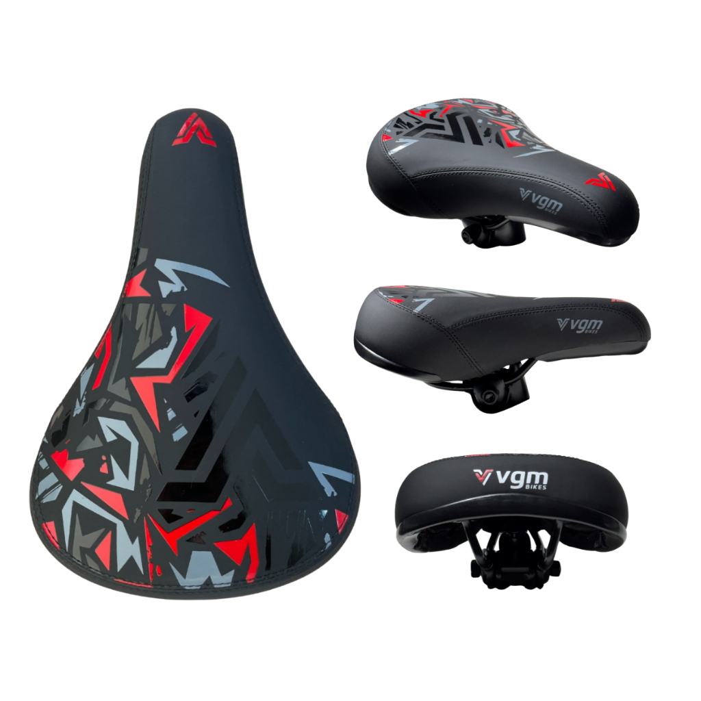 Banco Selim Sela  Vgm Vermelho Grafitado Grau Willing Bike Bmx Tipo Gios