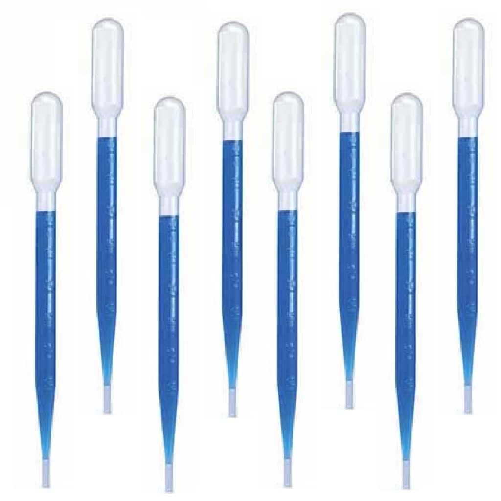 Pipeta Pasteur 3ml Conta Gotas Plástica Pct. 100 Pipetas