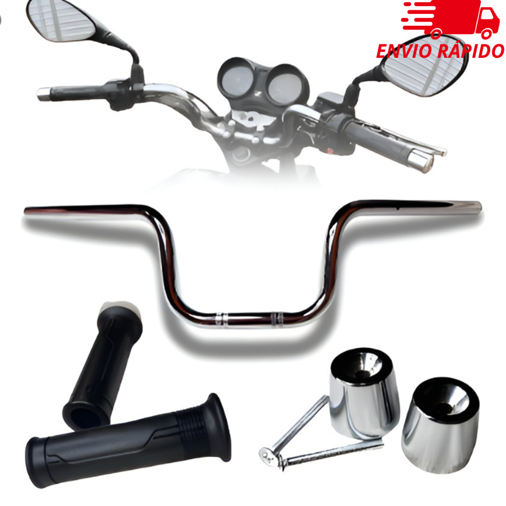Kit Guidão Cg Cargo 160 2016/2022 C/ Peso Da Pcx + Manopla