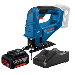 Serra Tico Tico Bosch A Bateria 18v 4ah Gst 183-li Brushless Com Carregador Bivolt