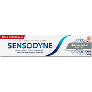 Creme Dental Sensodyne Branqueador Extra Fresh 90G em Oferta na Shopee