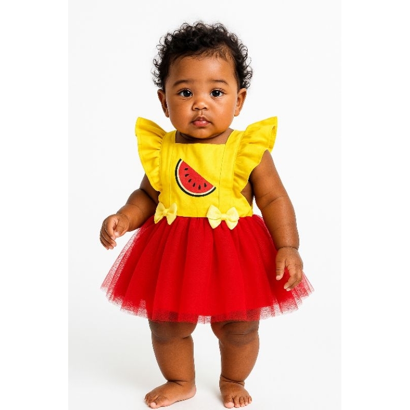 Fantasia turma da Monica Magali bebê menina