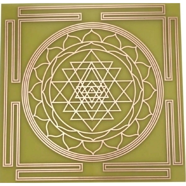 Sri Yantra - Gráfico radiônico - confeccionado em  fibra importada com  desenho em cobre radiestesia