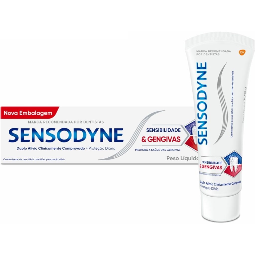Creme Dental Sensodyne Sensibilidade & Gengivas 100G em Oferta na Shopee