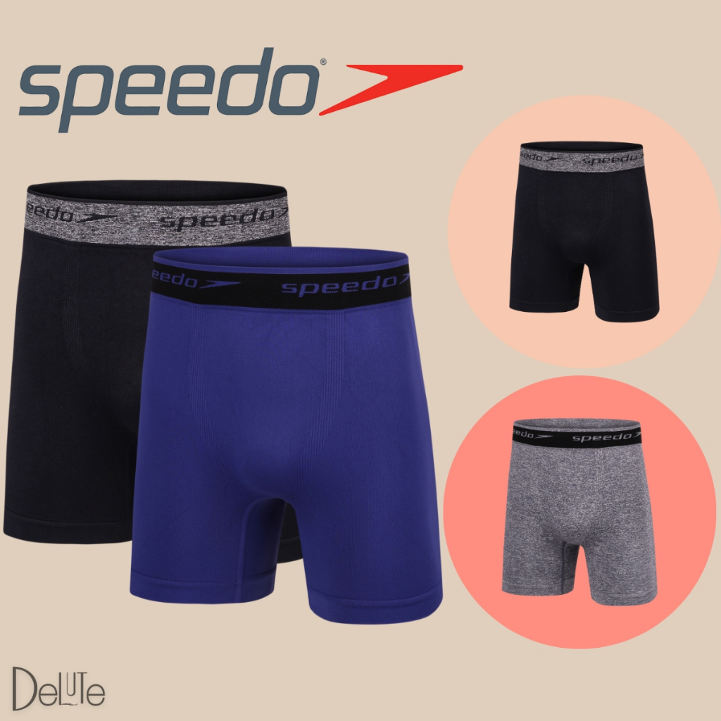 Cueca Boxer Masculina Speedo Kit 2 Alta Performance Com Elasticidade E Durabilidade