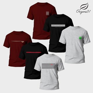 Kit 6 Camisetas Masculina Estampada Slim 100% Algodão Malha 30.1 Premium Camisa Casual Manga Curta em Oferta na Shopee