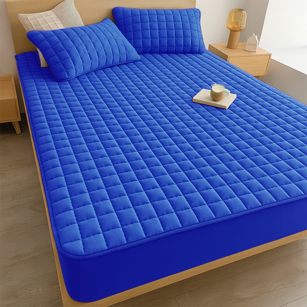 Capa Protetora Impermeável para Colchão Casal  Queen Solteiro King Mini Berço Matelada com Elástico ou Porta Travesseiro