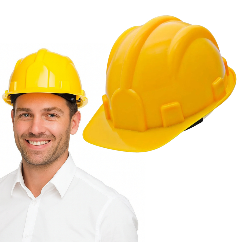 Capacete De Segurança Obra Proteção Trabalho Epi Com Carneira Eletricista Engenheiro