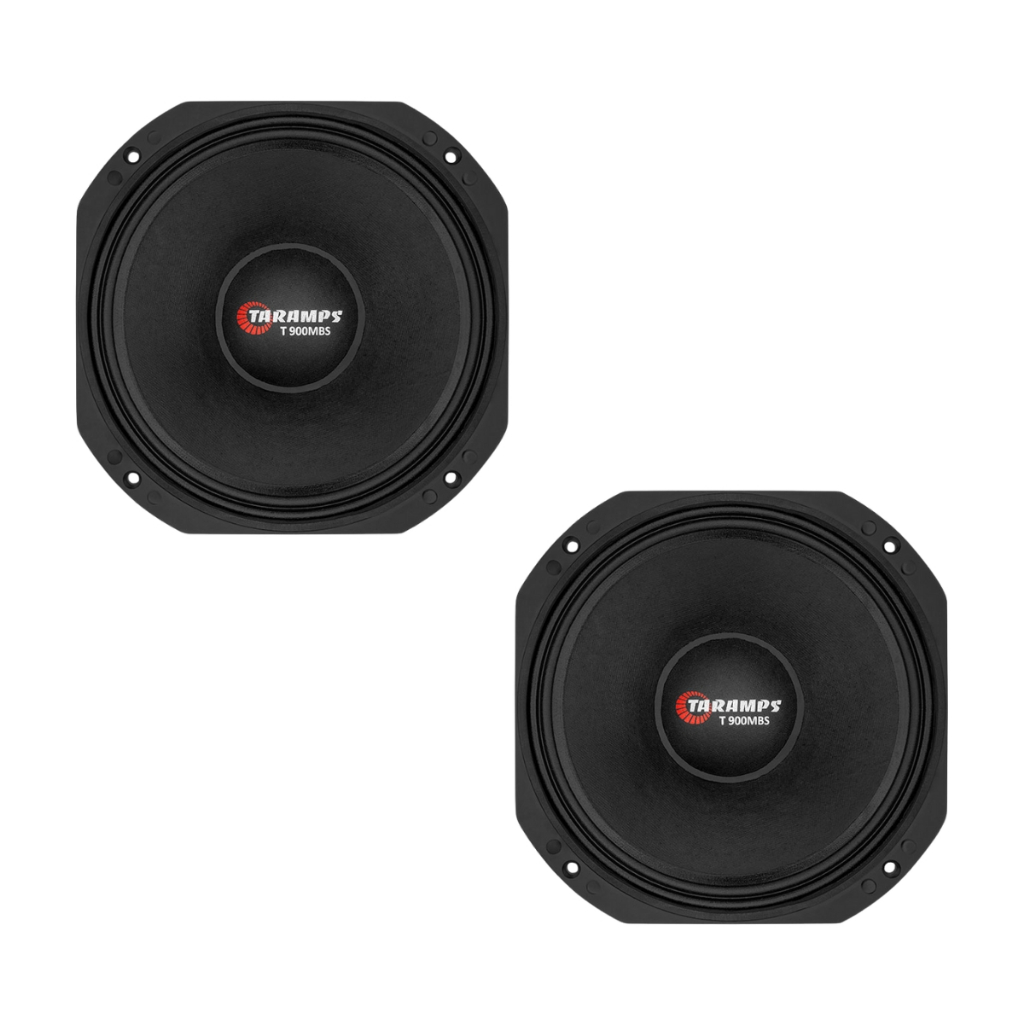 Par Alto Falante Médio Grave Taramps T 900 MBS 10 Polegadas 450W RMS 6 Ohms T900 Quadrado em Oferta na Shopee
