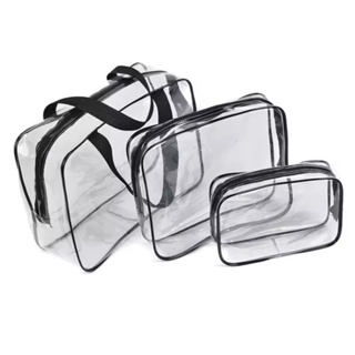 Kit de bolsas de PVC. Nécessaire para organização de acessórios, kits e viagens. em Oferta na Shopee