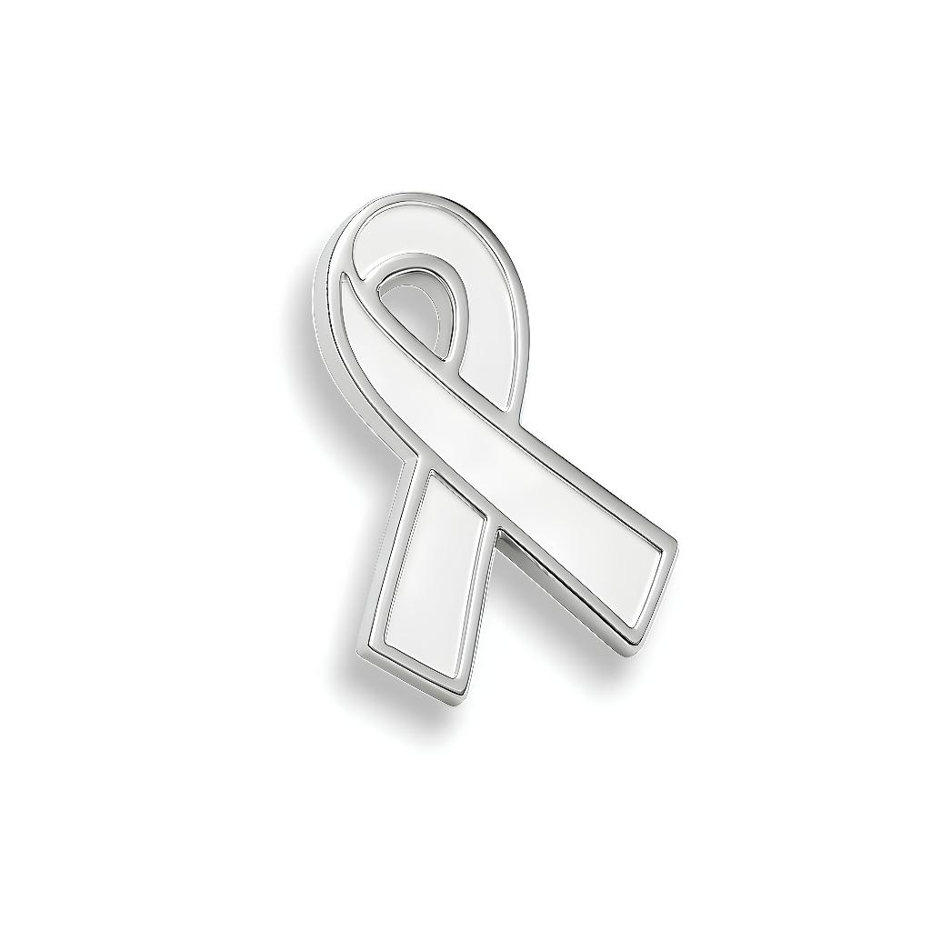 Pin Broche Boton Laço Dezembro Branco Violência Contra Mulher Outubro Rosa Setembro Amarelo 100 und