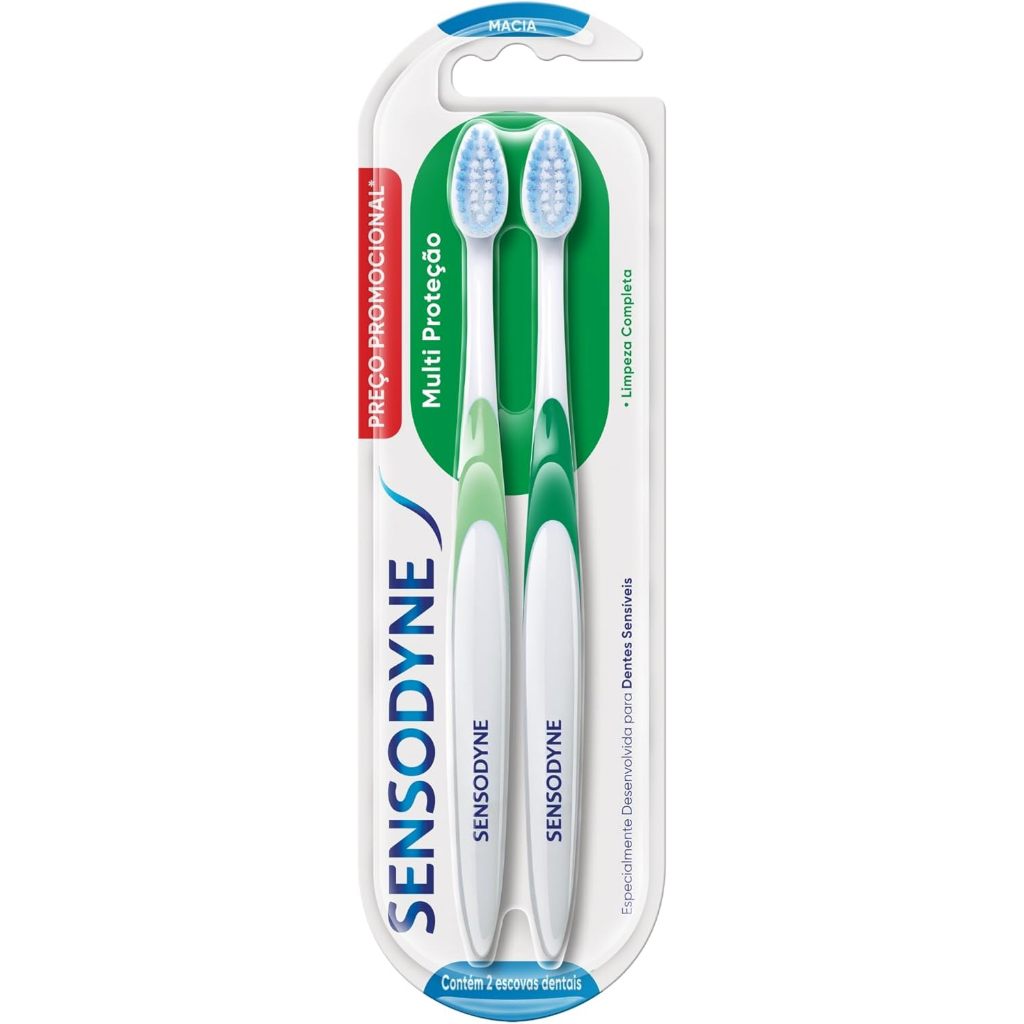 Kit Escova de Dente Sensodyne Multi Proteção com 2 unidades em Oferta na Shopee