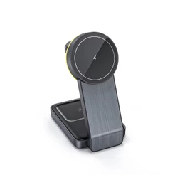 Carregador 3 em 1 Dock Com Luz Magsafe Para Celular Smartwatch Fone PEI-WS13