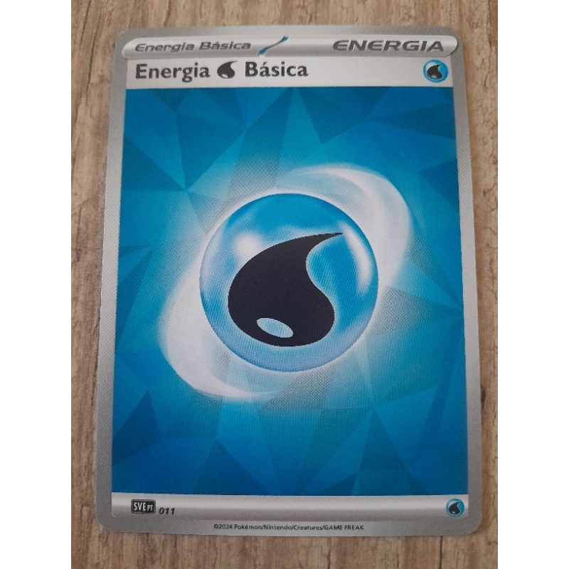 Carta Pokemon Treinador Energia Água Original SP