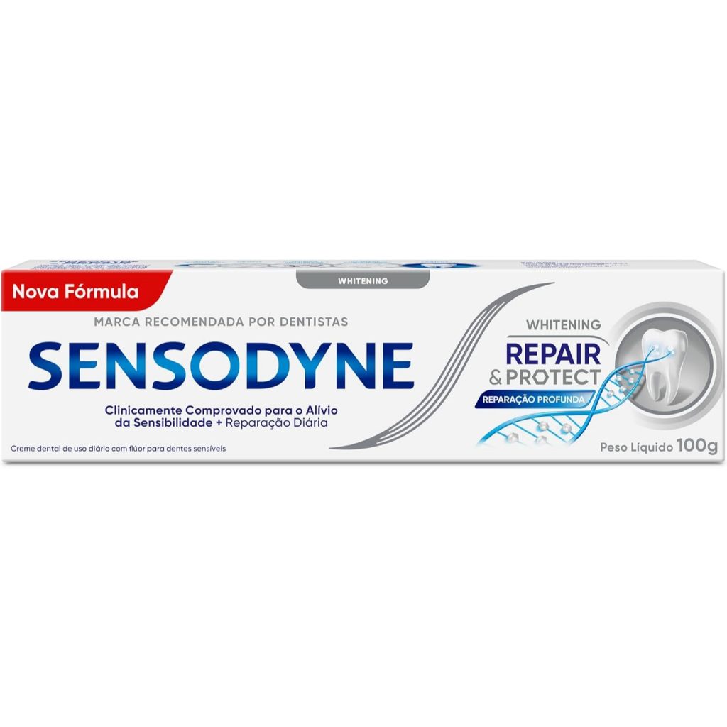 Creme Dental Sensodyne Repair Protect Branqueador 100G em Oferta na Shopee