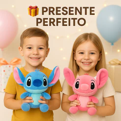 KIT 2 e 1 Pelucia 30CM Stitch Angel pelúcia boneco brinquedo urso de pelucia grande stitich ursinho