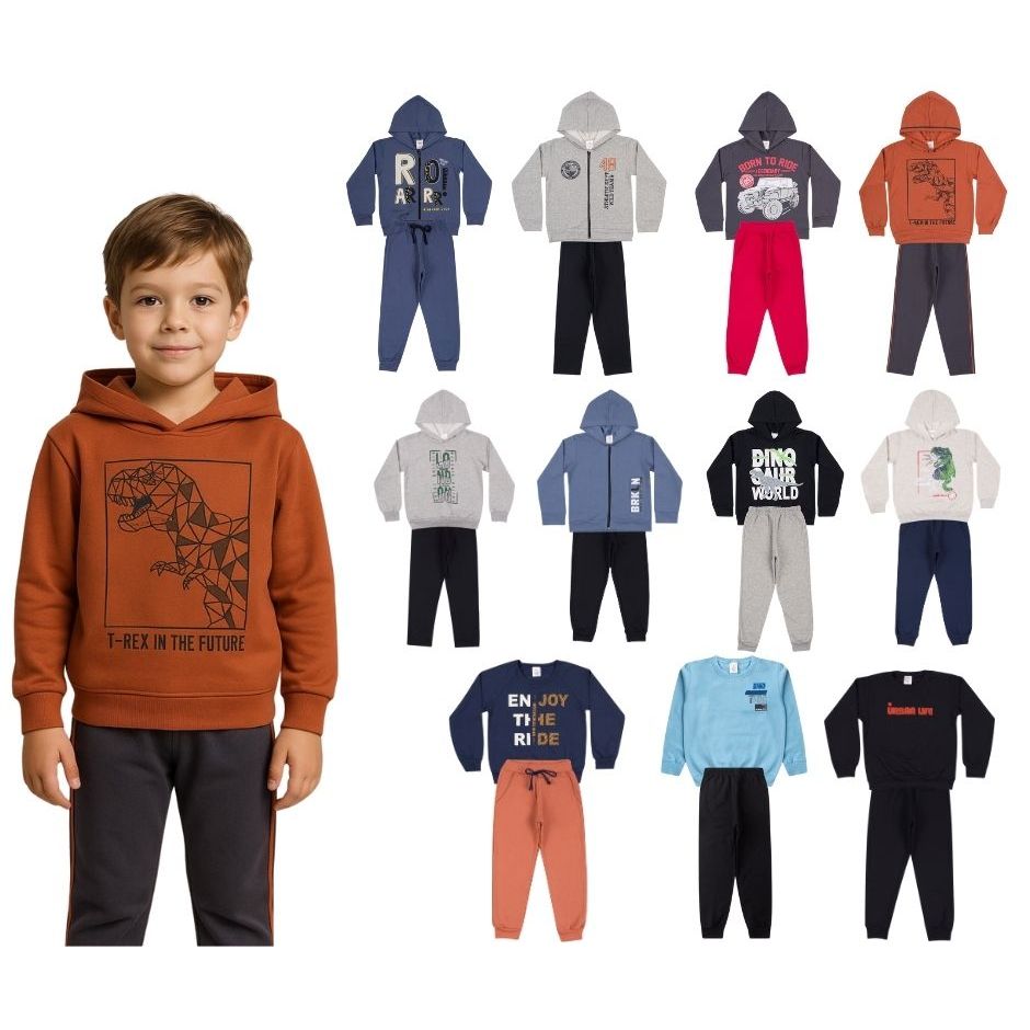Kit Sortido Roupas Menino Inverno -  Tamanhos 4, 6, 8 ou 10 – JD Kids