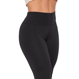 Legging BLACKOUT Preta Calça Skinny ZERO TRANSPARENCIA Fitness Academia Modeladora em Oferta na Shopee