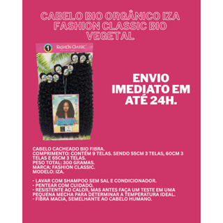 CABELO BIO ORGÂNICO IZA FASHION CLASSIC BIO VEGETAL em Oferta na Shopee