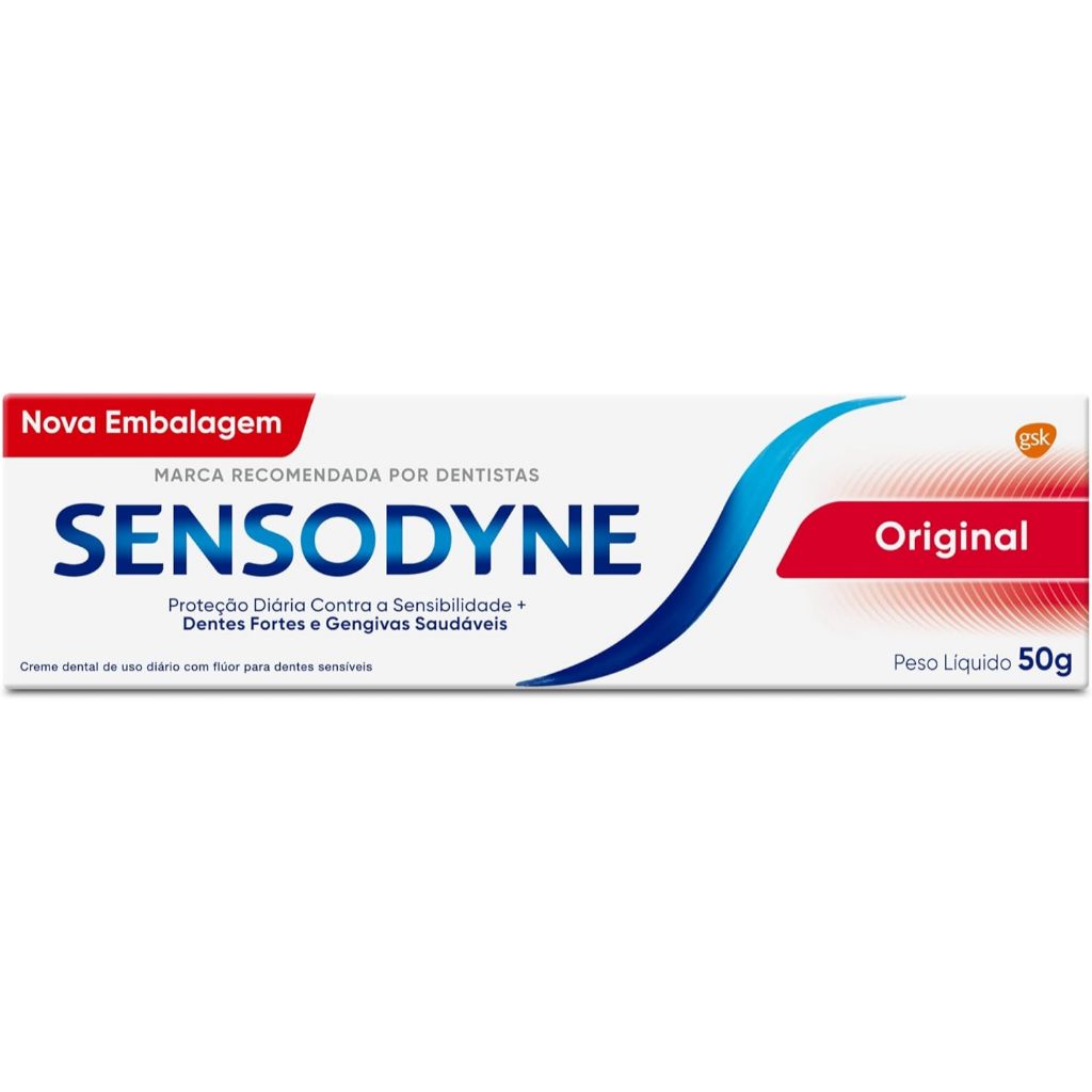 Creme Dental Sensodyne Original 50G em Oferta na Shopee