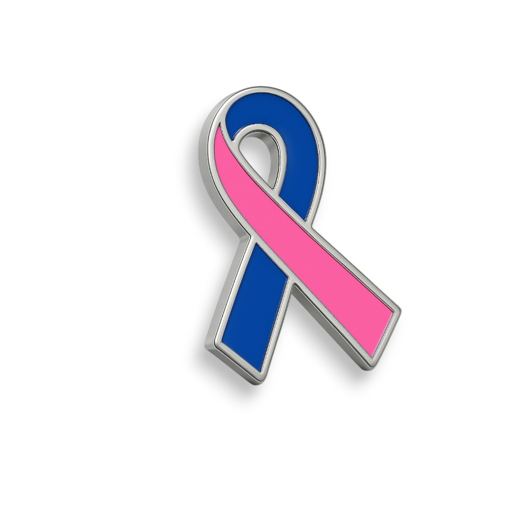 Pin Boton Broche Laço Campanhas Outubro Rosa Novembro Azul - 100 und