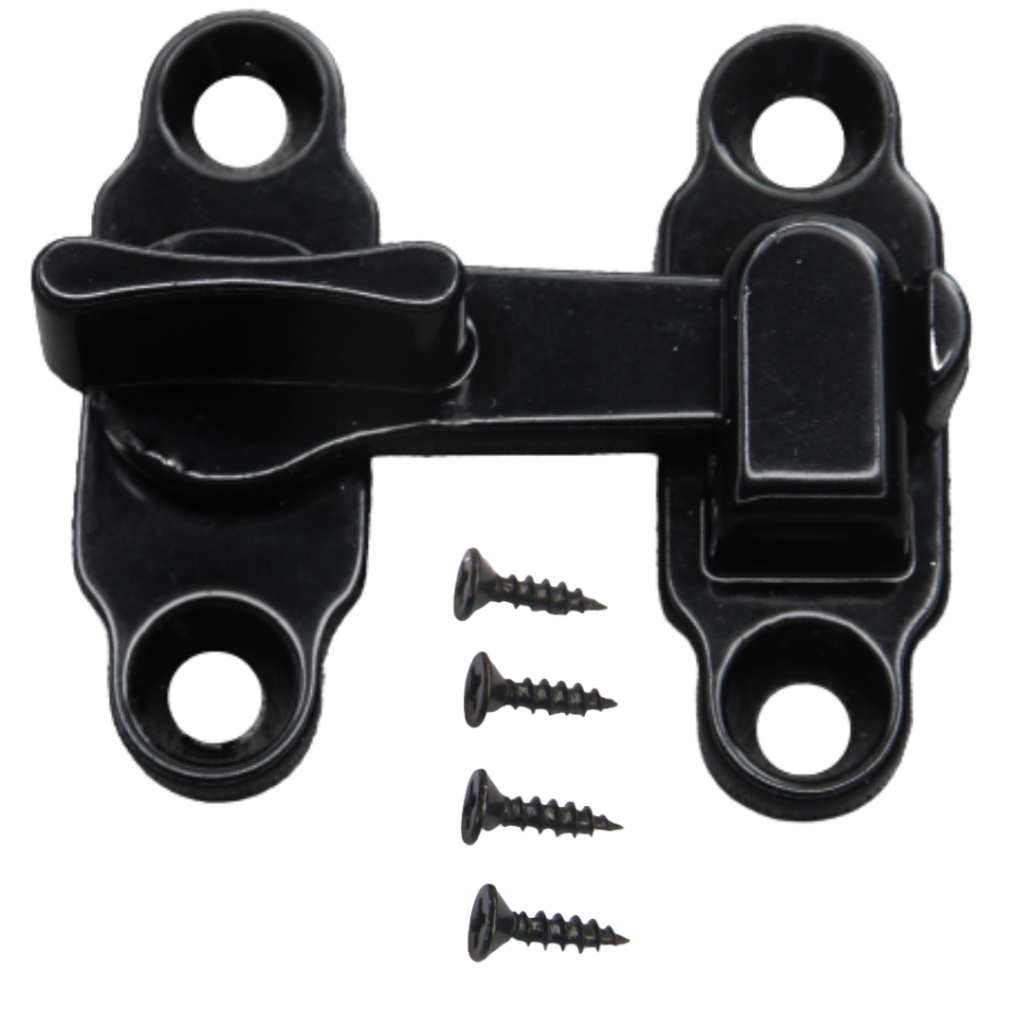 Tranqueta Fecho Trinco Bico Virado Segurança Metal para Portas Janelas e Armários - 1 Unidade Cores