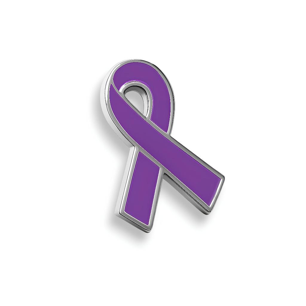 Broche Pin Boton Laço Campanhas Fevereiro Roxo Conscientização Outubro Rosa Janeiro Branco Saúde - 30 und