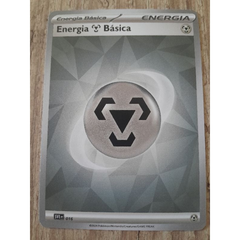 Carta Pokemon Treinador Energia Metal Original SP