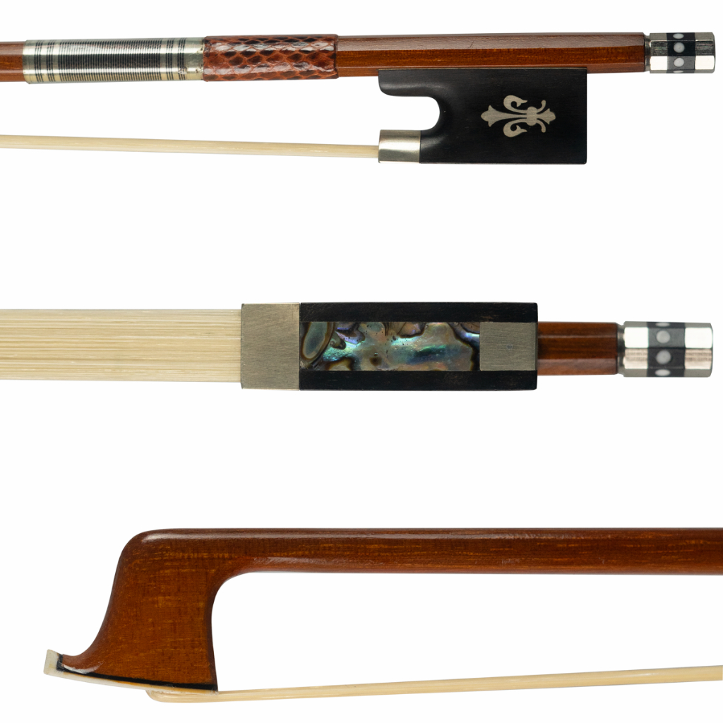 Arco Violino 4/4 Erudithus V11 Ébano Flor-de-lis Níquel Profissional Talão Ébano