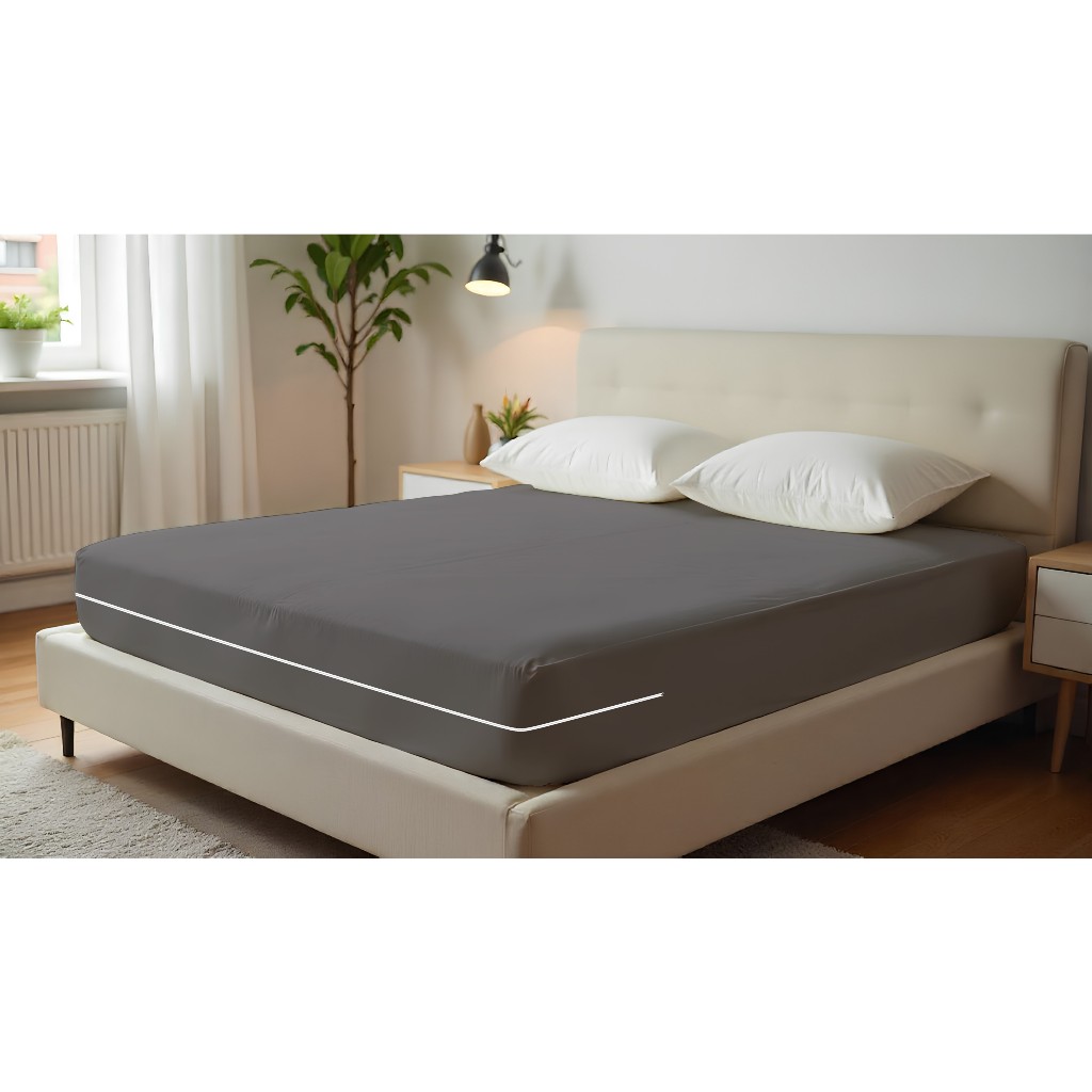 Capa para colchão malha gel casal tecido grosso com zíper em Oferta na Shopee