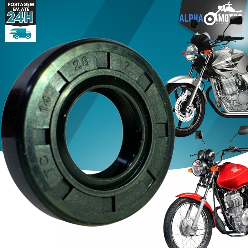 Retentor Eixo Cambio Cg 125 Titan 125 Fan 125 Cbx 250 Twister Xr 250 Tornado Nx 400 Falcon Cbx 200