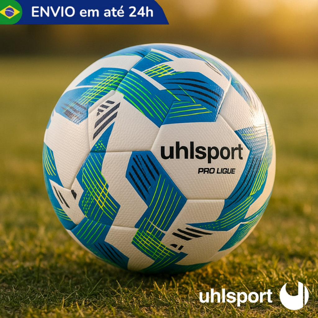 Bola Futebol Campo Uhlsport Profissional Resistente Gramado Natural Impermeável Leve T5 Oficial