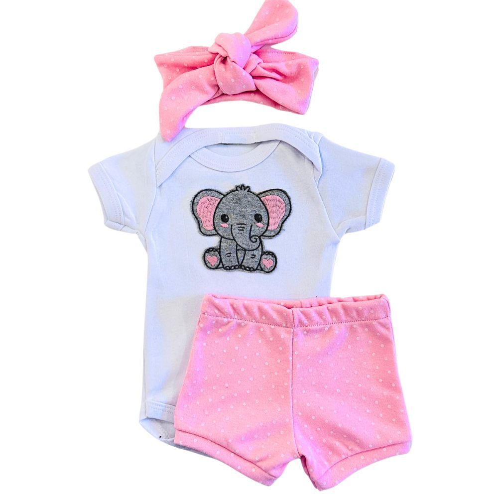 Conjunto Roupa Moda Bebê Menina Roupinha tapa fralda e body infantil Luxo Conjuntinho Feminino faixa