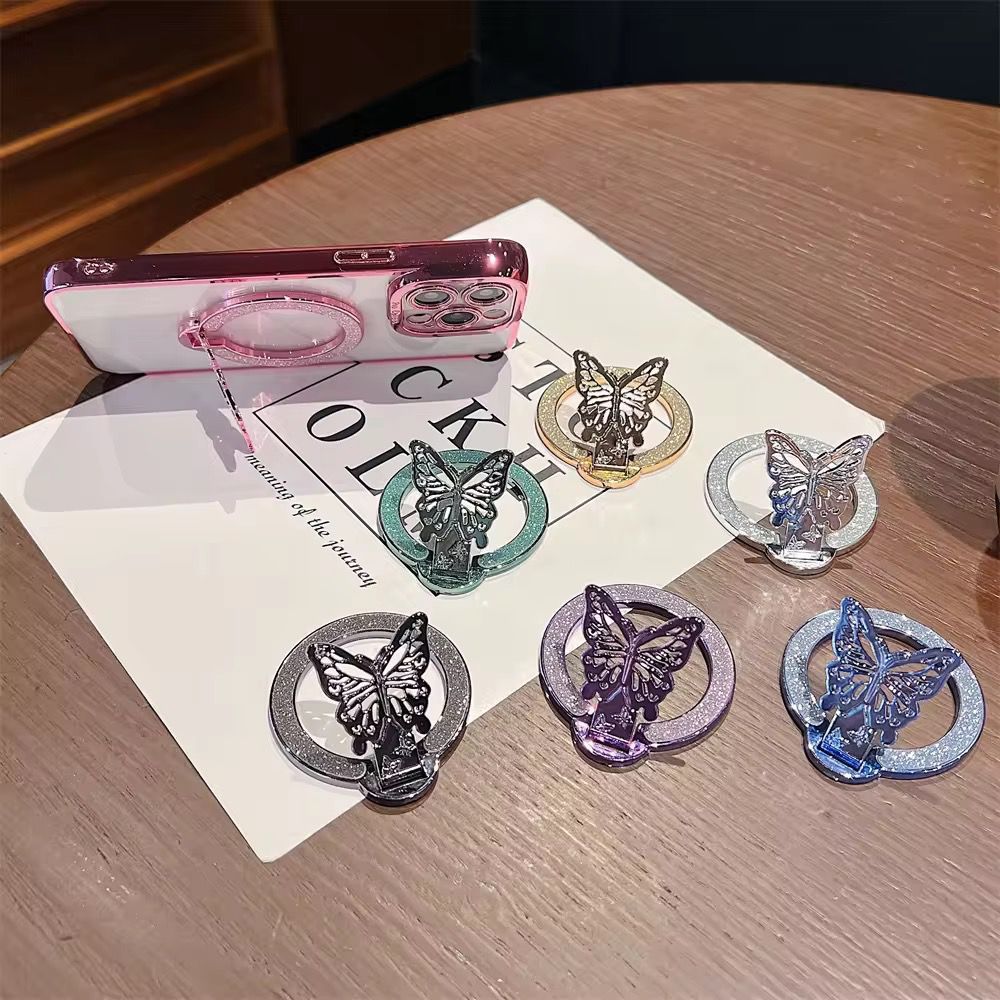 Suporte Para Celular Lindas Borboletas com Espelho em Oferta na Shopee