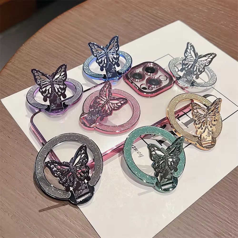 Suporte Para Celular Lindas Borboletas com Espelho em Oferta na Shopee