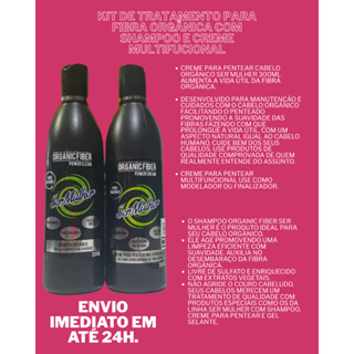 Tratamento para Fibra Orgânica – Kit com Shampoo e Creme Multifuncional em Oferta na Shopee