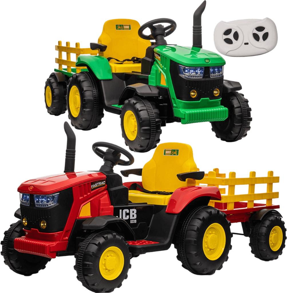 Trator Eletrico Zippy Toys JCB Fastrac 8330 12V Caçamba Controle em Oferta na Shopee