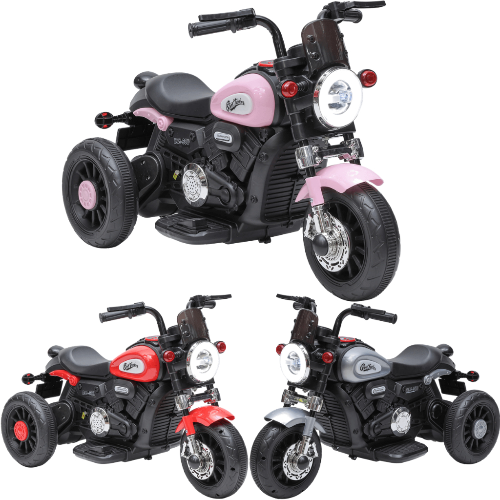 Mini Moto Eletrica Infantil Zippy Toys Harley Tracker 6V Rosa em Oferta na Shopee