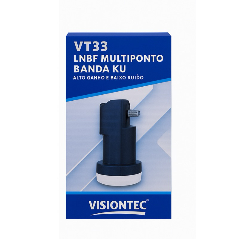 Lnbf Multiponto Ku Visiontec Antena Parabólica Vt33