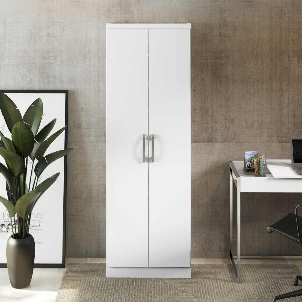 Armário Utilitário 2 Portas Branco Carraro - Home & Living