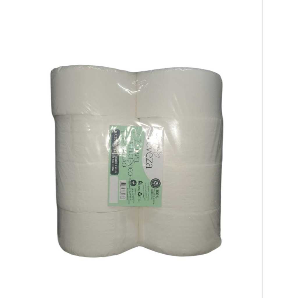 Papel Higiênico Branco Luxo 100% celulose 300metros. GARANTIA DE SATISFAÇÃO OU SEU DINHEIRO DE VOLTA