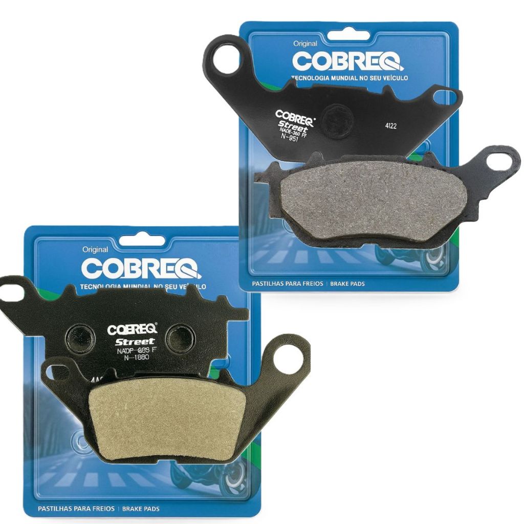 Kit Pastilhas de Freio P/ Yamaha Nmax 160 Abs 2016-2025 Cobreq em Oferta na Shopee
