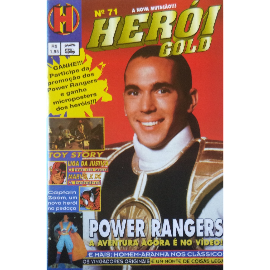 Revista Heroi gold n° 71 Power Rangers