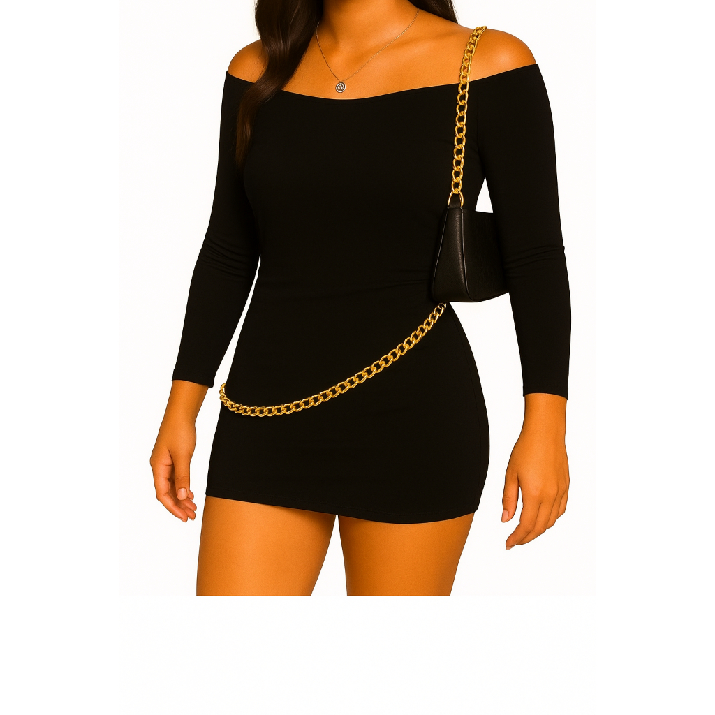 Bolsa Blogueira Crossbody Inspiração Zadig 2 Alça de Corrente It Girls Corrente Dupla Moda tiktok