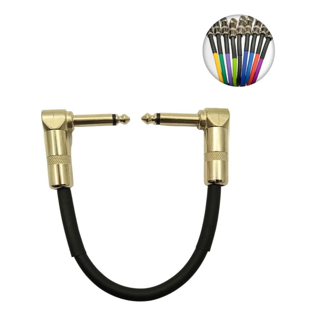 Cabo De Pedal De Efeito Conexão Guitarra Violão Baixo varias cores mais barato em Oferta na Shopee